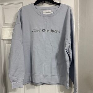 Calvin Klein Light Blue Logo Sweatshirt